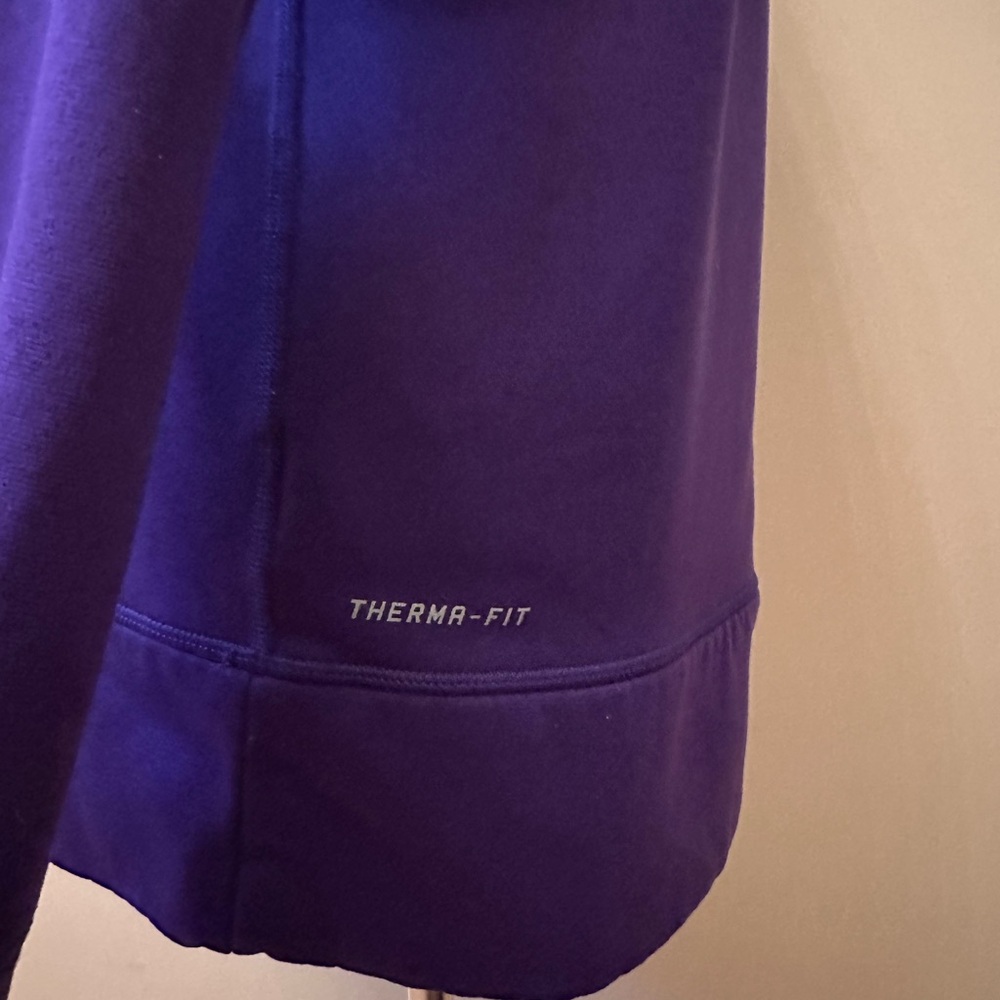 Nike Women's Purple Sweatshirt with Pocket - Picture 5 of 7